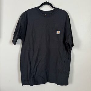 Carhartt Black Pocket Tee - size XL Tall
